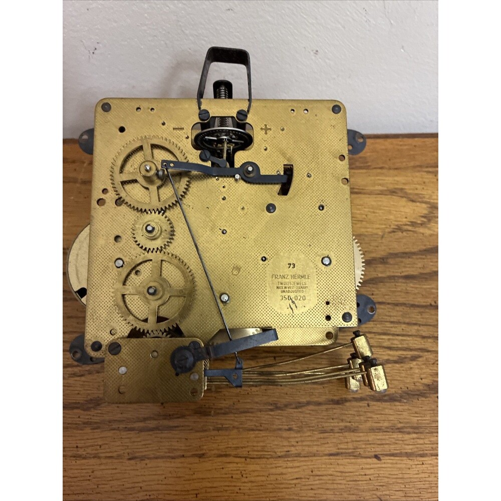 Hermle 350-020 Clock Movement With Compatible Chime Rod ,& Clock Hands From GF C